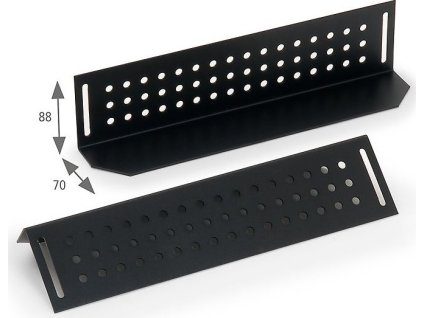 Nosné ližiny pro rack hl.600mm (L=380mm)-pár černé