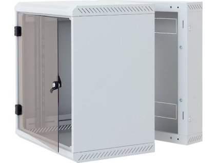 Triton 19" rozvaděč dvoudílný 12U/515mm, celoskleněné dveře