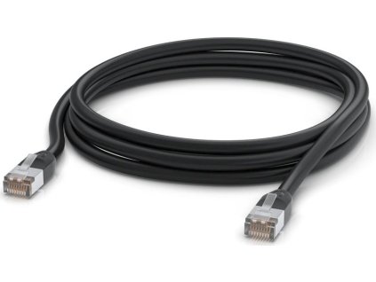 Ubiquiti UACC-Cable-Patch-Outdoor-3M-BK, Venkovní UniFi patch kabel, 3m, Cat5e, černý