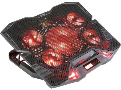 EVOLVEO Ania 5R, chladicí podstavec pro notebook, červené podsvícení
