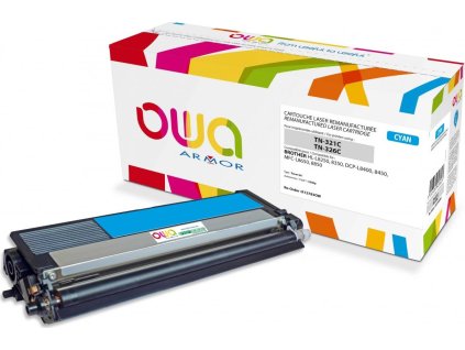 OWA Armor toner kompatibilní s Brother TN-326C, 3500st, modrá/cyan