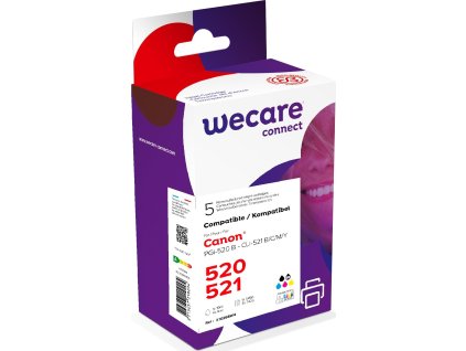 WECARE ARMOR ink sada kompatibilní s Canon PGI-520,CLI-521, PBCMY
