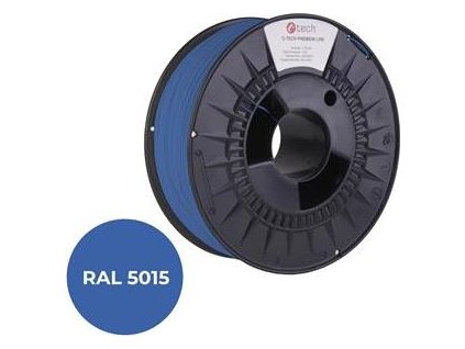 Tisková struna (filament) C-TECH PREMIUM LINE, PLA, nebeská modrá, RAL5015, 1,75mm, 1kg