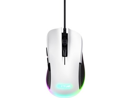 Trust Gaming GXT 922 Ybar/Herní/Optická/Pro praváky/7 200 DPI/Drátová USB/Bílá