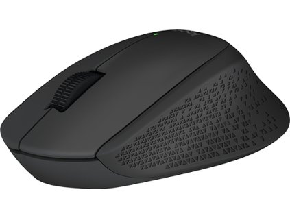 Logitech M280/Ergonomická/Optická/Pro praváky/1 000 DPI/Bezdrátová USB/Černá