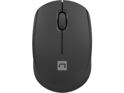 Myš Natec STORK/Kancelářská/Optická/1 600 DPI/Bezdrátová USB/Černá