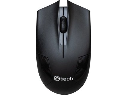 C-TECH WLM-08/Kancelářská/Optická/1 200 DPI/Bezdrátová USB/Černá