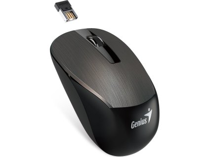 GENIUS NX-7015/Kancelářská/Optická/1 600 DPI/Bezdrátová USB/Hnědá
