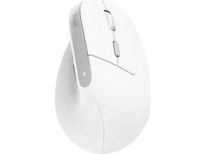 Trust Bayo II/Vertikální/Optická/Pro praváky/2 400 DPI/Bezdrátová USB/Bílá