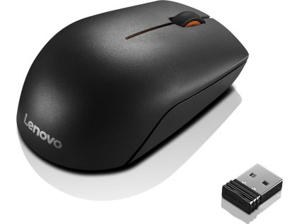 Lenovo 300/Cestovní/Optická/1 000 DPI/Bezdrátová USB/Černá