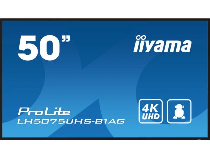 50" iiyama LH5075UHS-B1AG:VA,4K UHD,Android,24/7