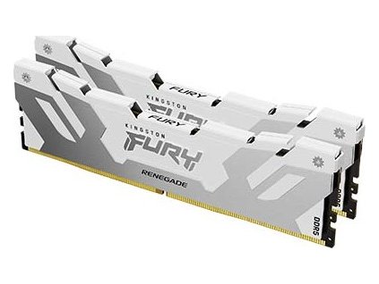 FURY Renegade Silver White DDR5 2 angle lg s