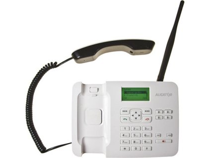 ALIGATOR T100 Stolní telefon na simkartu White