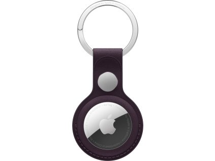 AirTag FineWoven Key Ring - Blackberry