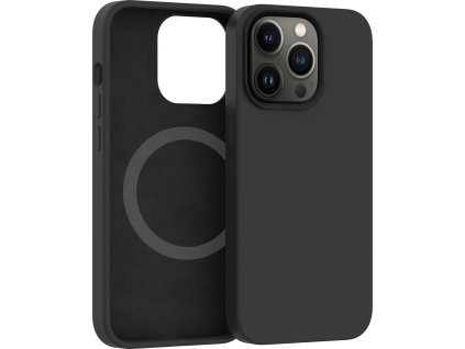 ER POWER Silikonový kryt CARNEVAL SNAP pro iPhone 13 Pro Max s MagSafe - Černá