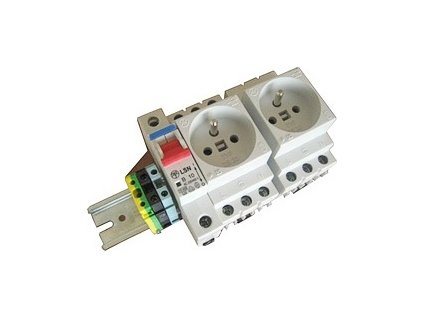 Din lišta 2x230V