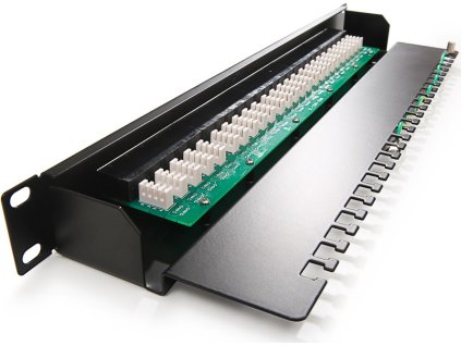 Keline patch panel Cat 3, kompaktný, 25xRJ45/u