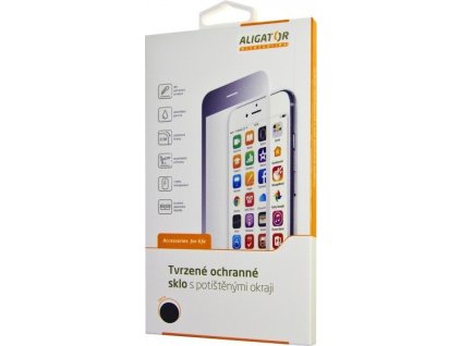 Ochranné tvrzené sklo ALIGATOR PRINT černá, Xiaomi Redmi Note7, celoplošné lepení