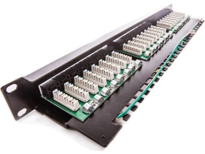 Keline patch panel Cat 5E, kompaktný, 24xRJ45/u