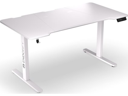 Endorfy herní stůl Atlas L electric OWH / 150cm x 78cm / nosnost 80 kg / elektricky výškově stavitelný (73-120cm) / bílý