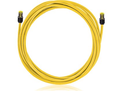 Mini Boot Keline patch kábel Cat 6A, STP, LSOH, žltý
