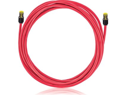 Mini Boot Keline patch kábel Cat 6A, STP, LSOH, červený