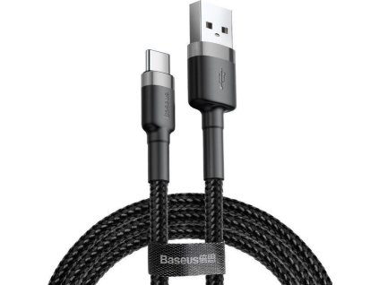 Baseus datový kabel Cafule USB-C 3m 2A šedo-černý