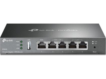 TP-Link ER605 v2 Gb Multi-WAN VPN router, port USB, Omada SDN