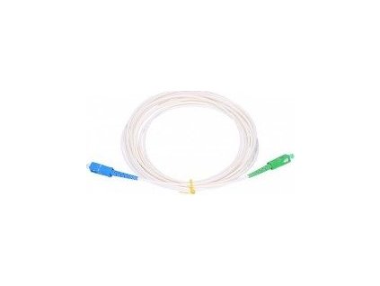 SC/APC - SC/UPC simplex 9/125 SM 2m arm.bílý 3mm B3 LSZH