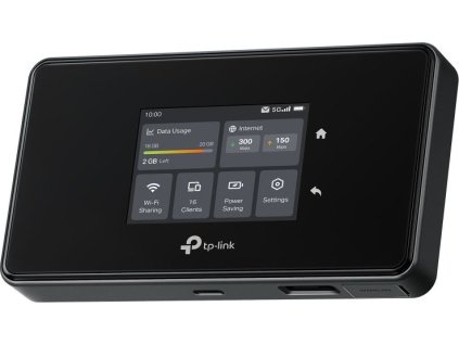 TP-Link M8550 mobilní 5G WiFi 6 router, display, 4700 mAh baterie, SD slot, 1x GLAN, 2x TS9