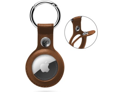 AIRTAG PULEATHER 01 BROWN s