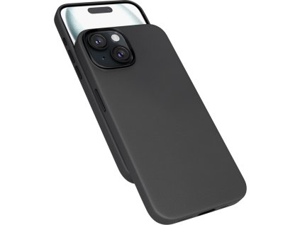 Epico Mag+ kožený kryt iPhone 15 Plus - černá