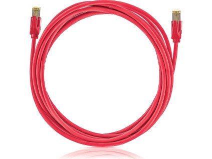 Keline patch kábel Cat 6A, STP, LSOH, červený