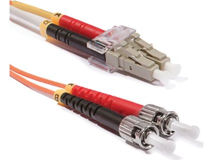 Keline optický patch kábel LC-ST Duplex, OM2, 50/125µm, LSOH