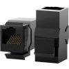 Conexpro keystone spojka UTP, CAT6A, RJ45, černá