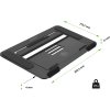 EVOLVEO TopLift, hliníkový podstavec pod notebook, černý