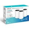 TP-Link Deco XE75(3-pack) Mesh systém AXE5400, WiFi 6E, 3x GLAN, / 574Mbps 2,4GHz/ 2402Mbps 5GHz/ 2402 6GHz