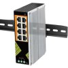 Conexpro GNT-IG1008GP-AC, Průmyslový PoE switch na DIN lištu, 8x LAN, 8x PoE