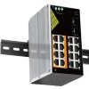 Conexpro GNT-IG1218F8-AC, Průmyslový PoE switch na DIN lištu, 16x LAN, 8x PoE, 2x SFP