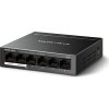 TP-Link Mercusys MS106LP Switch 6-Port, 4x 10/100 Mbps PoE+, 2x LAN, 802.3af/at, 40 W