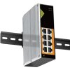 Conexpro GNT-IG1008GP-DC, Průmyslový PoE switch na DIN lištu, 8x LAN, 8x PoE