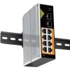 Conexpro GNT-IG1210FP-DC, Průmyslový PoE switch na DIN lištu, 8x LAN, 8x PoE, 2x SFP