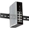 Conexpro GNT-IG1210GF-DC, Průmyslový switch na DIN lištu, 8x LAN, 2x SFP