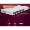 MikroTik Cloud Router Switch CRS326-4C+20G+2Q+RM 650MHz, 2x 40 QSFP+, 20x 2,5 GbE, 4x 2,5 GbE/10 SFP+, L6, 2x PSU,1U
