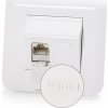 Keline zásuvkový modul Cat 6A pre Legrand® MosaicTM, osadený s 2xKEJ-CEA-S-10G