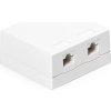 Keline zásuvkový box Cat 6, povrchový, osadený s 2xKEJ-C6-U-TL