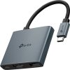 TP-Link UH3020C Dokovací stanice 1x USB-C na 3 porty s HDMI 4K při 60Hz, 100W PD, 1× USB-A