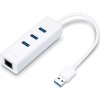 TP-Link UE330 - USB 3.0 3-portový hub & gigabitový ethernet adaptér 2 in 1 USB adaptér