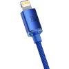 Baseus CAJY000203 Crystal Shine Series Datový Kabel USB-C - Lightning 20W 1,2m Blue