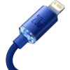 Baseus CAJY000203 Crystal Shine Series Datový Kabel USB-C - Lightning 20W 1,2m Blue